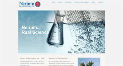 Desktop Screenshot of neriumbiotech.com