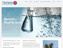 Tablet Screenshot of neriumbiotech.com